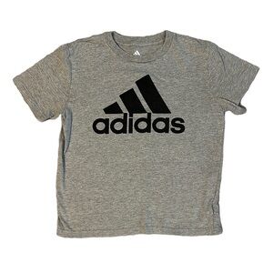 Adidas Gray and Black Short Sleeve Tee
